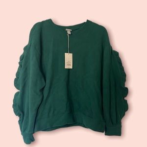 Large Dark Green Who What Wear Sweater